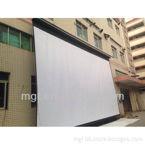 Giant Electric Projector Screen with Matte White Fabric